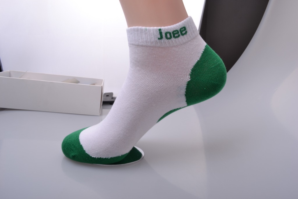 珈亦全棉针织运动袜 低筒袜 男 防臭吸汗 白色 库存现货 厂家直供