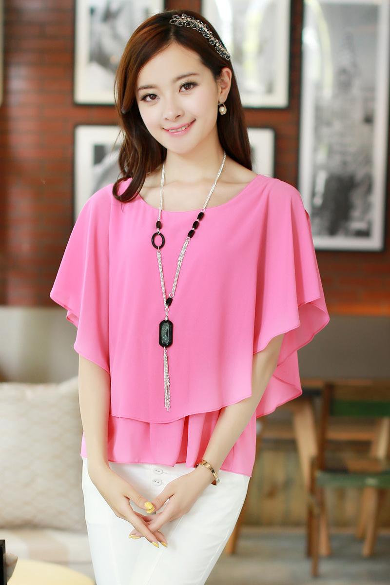 2013夏装新款女装雪纺衫yn1199-1一件代发图片_6