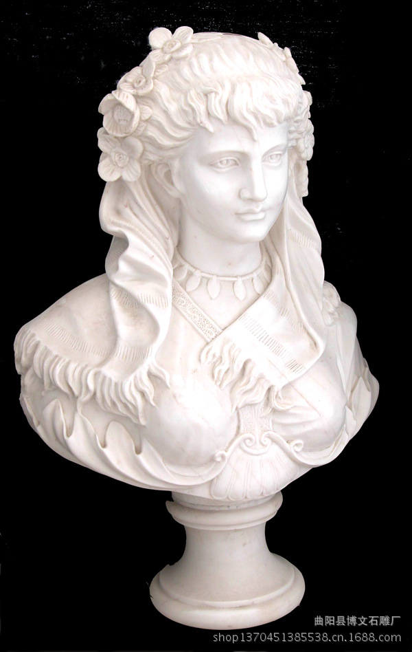 汉白玉西方人半身像 欧式胸像 专业实力