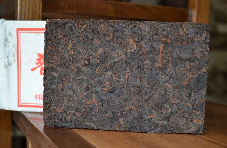 普洱茶中茶熟茶7581砖 06年经典正版货陈年老熟茶砖茶 弘仁号批发