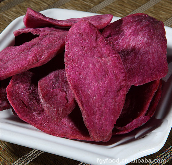 a香酥紫薯片油炸片紫地瓜番薯干最新休闲食品闽西八大干