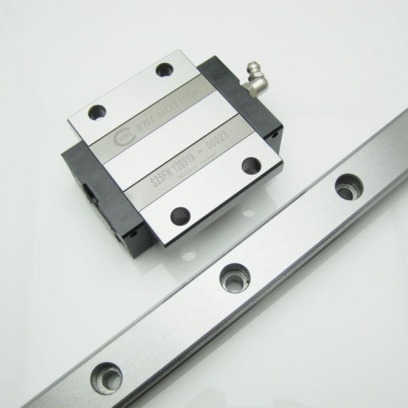 法兰型双滑块直线导轨 电机运动轨道 线性导轨 滚动 交叉 动压
