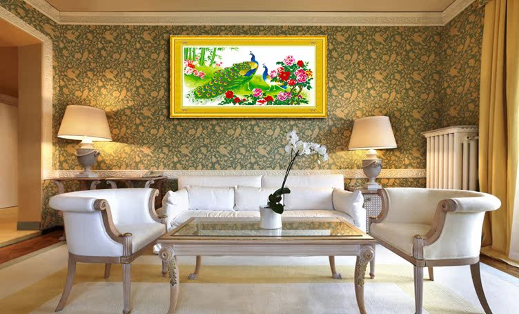 精准100%印花十字绣 前程似锦 高清印布图案 5000