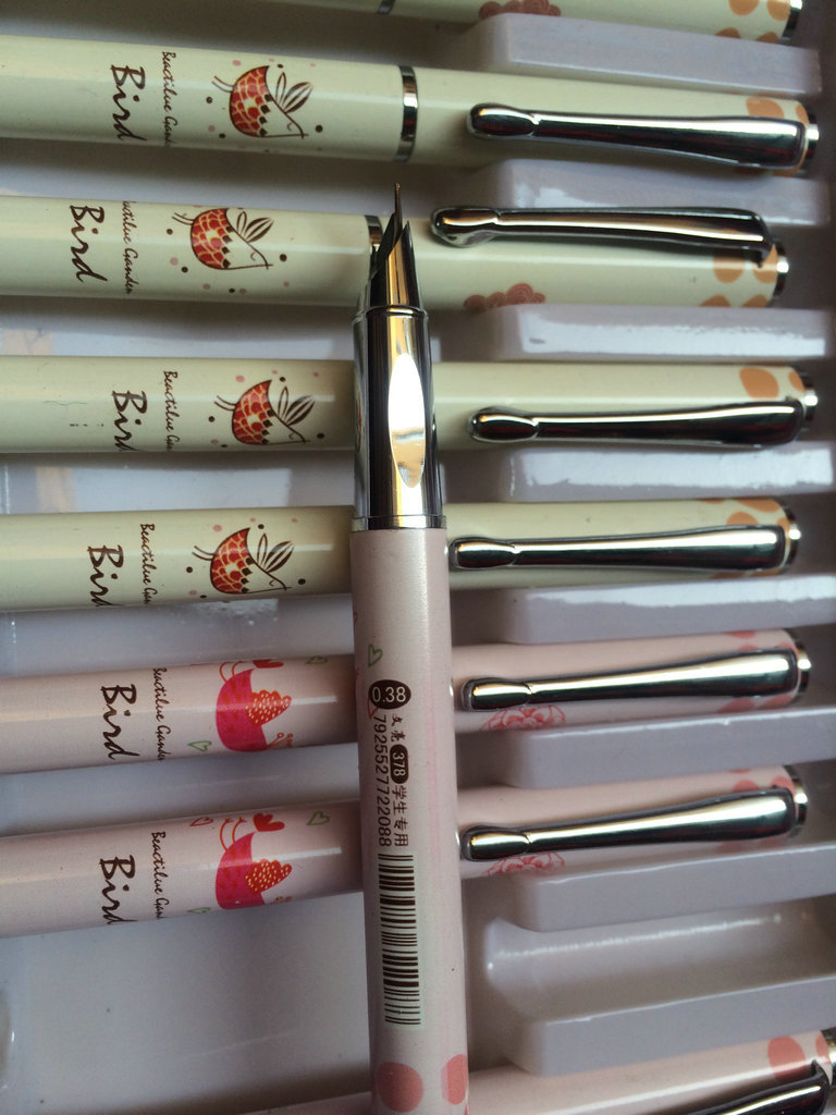 专业销售 文亮高级学生钢笔 炫彩情侣钢笔