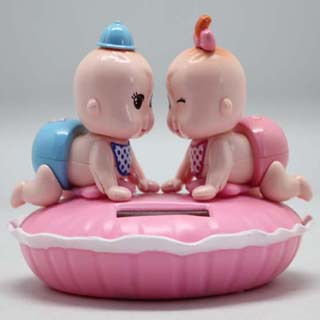 【爬爬亲嘴娃娃 太阳能公仔亲嘴/kissbaby亲嘴娃娃摇