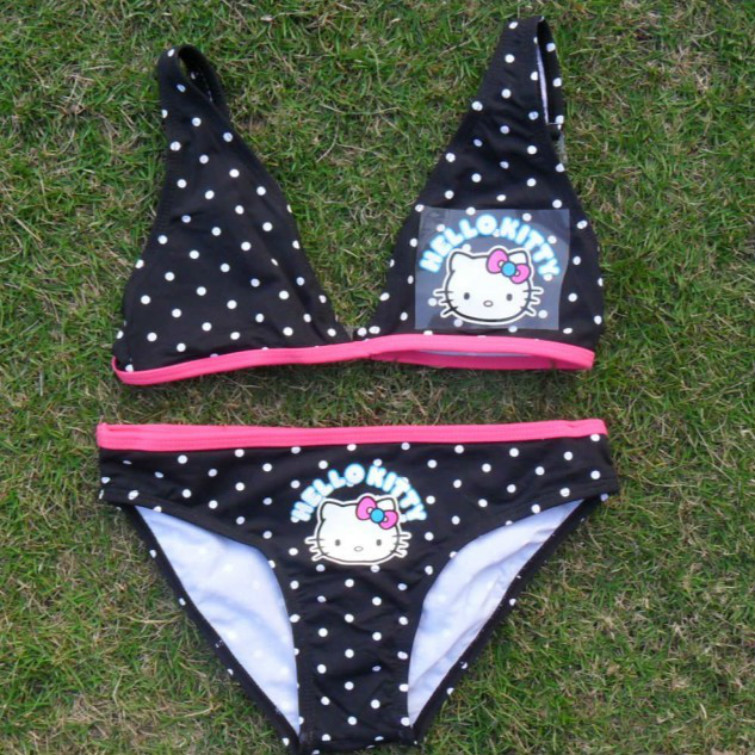 hellokitty比基尼 三点式泳衣 kt凯蒂猫内衣内裤 沙滩泳装图片_10