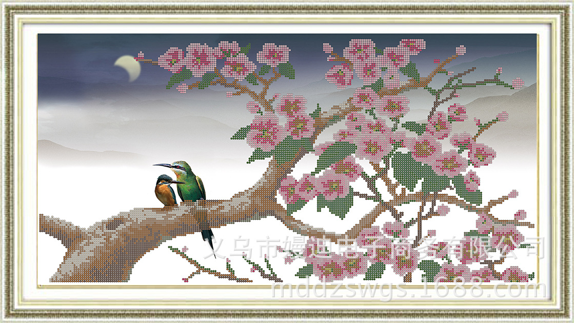 5d全彩钻石画 4072暗香疏影 钻石绣 梅花 钻石画批发 粘贴十字绣