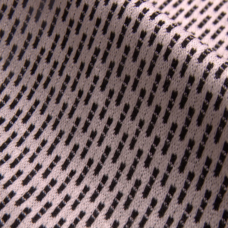 黑白双色针织毛线面料