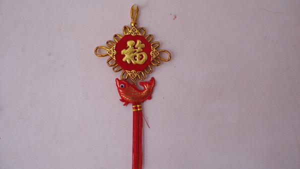 12cm挂单普通鱼中国结新年挂件春节装饰酒店装饰品喜庆批发102