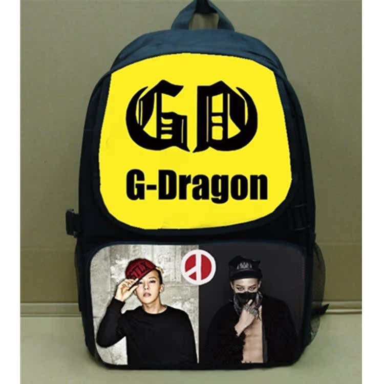 小额批发 gd权志龙背包 休闲包 应援周遍 饭饭必备