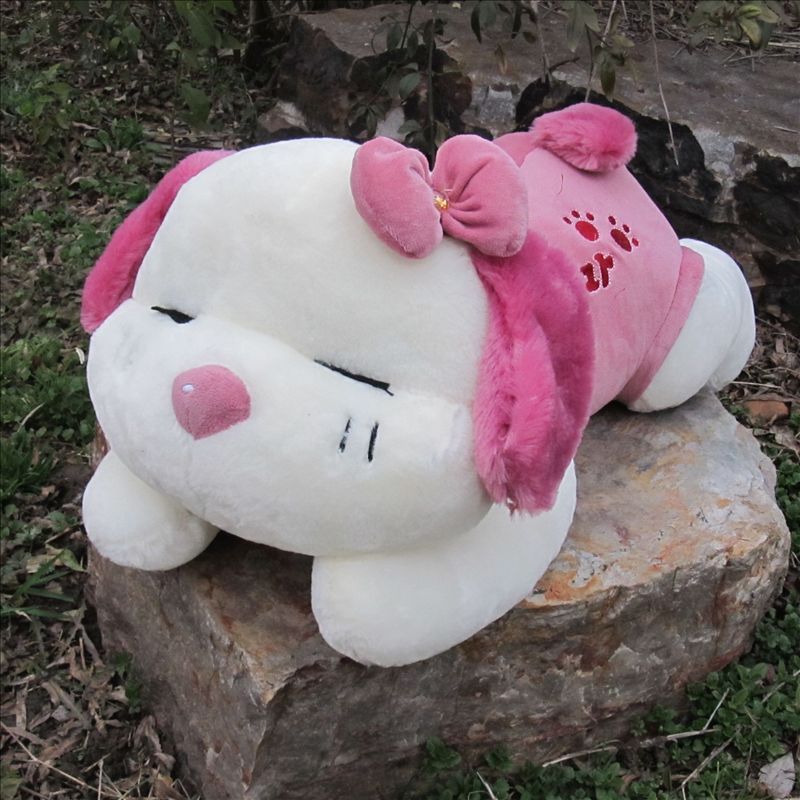 厂家批发供应糖果甜甜狗毛绒玩具狗公仔婚庆娃娃儿童礼品