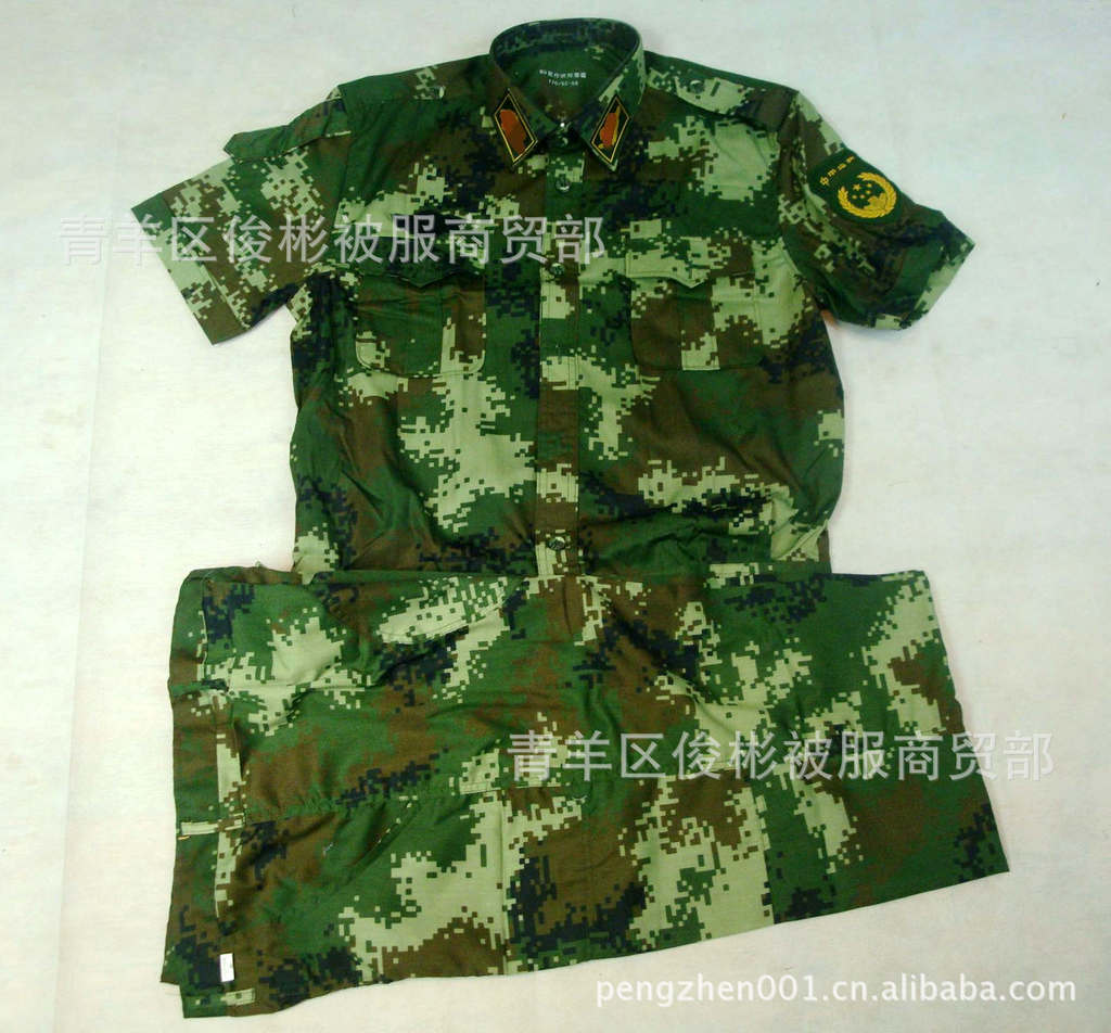 供应武井通用数码迷彩短袖迷彩服武井夏季迷彩短袖作训服