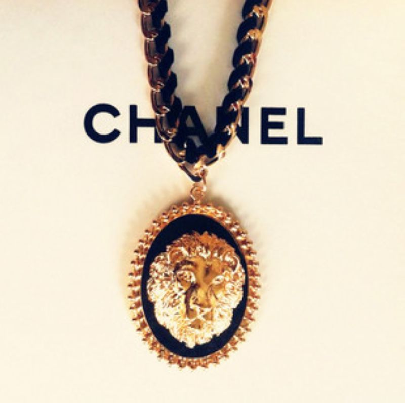 snn-1298 欧美狮子立体头像金属链条锁骨链夸张大牌复古