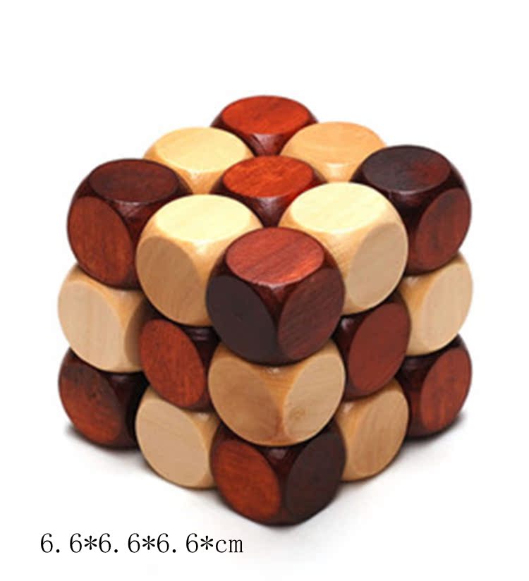 神龙摆尾小 木制玩具 成人解锁魔方 孔明锁 鲁班锁自产自销