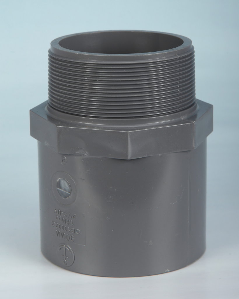 厂家直销  锚牌upvc外牙接头/upvc外牙咀 /pvc管件批发