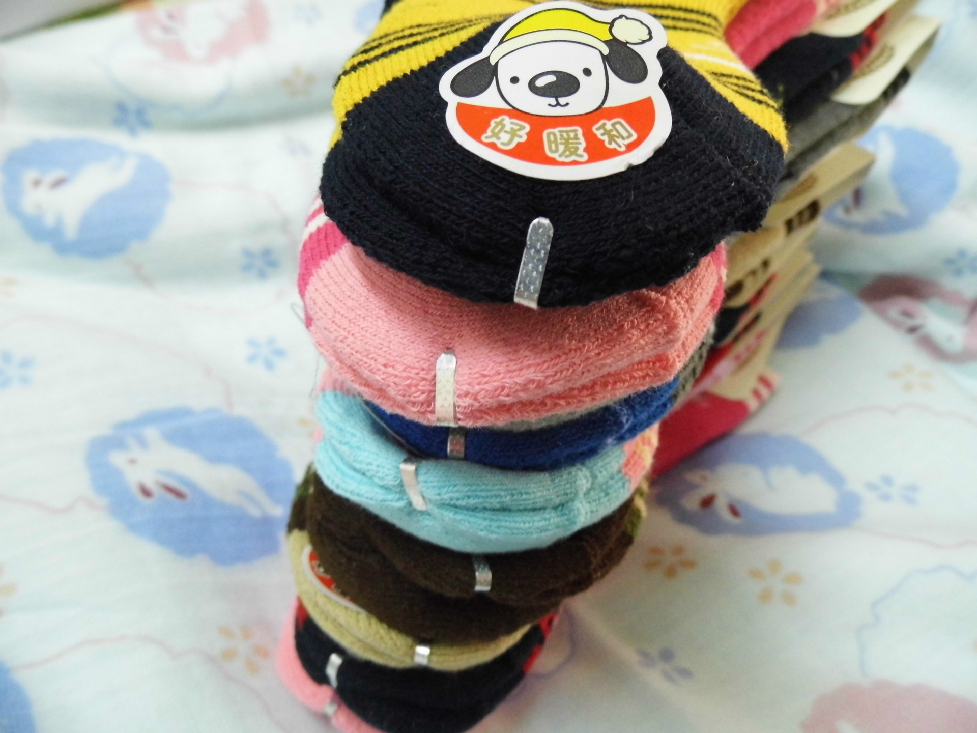 新款七巧板童袜 毛圈童袜 妇婴用品 童装