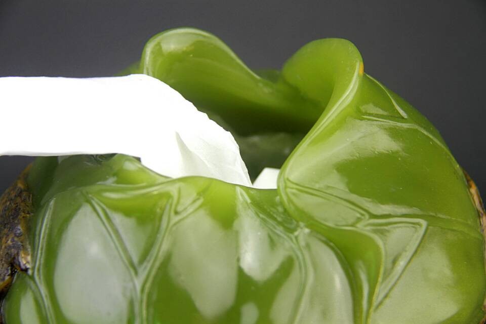 仿玉树脂工艺品 树脂纸巾筒