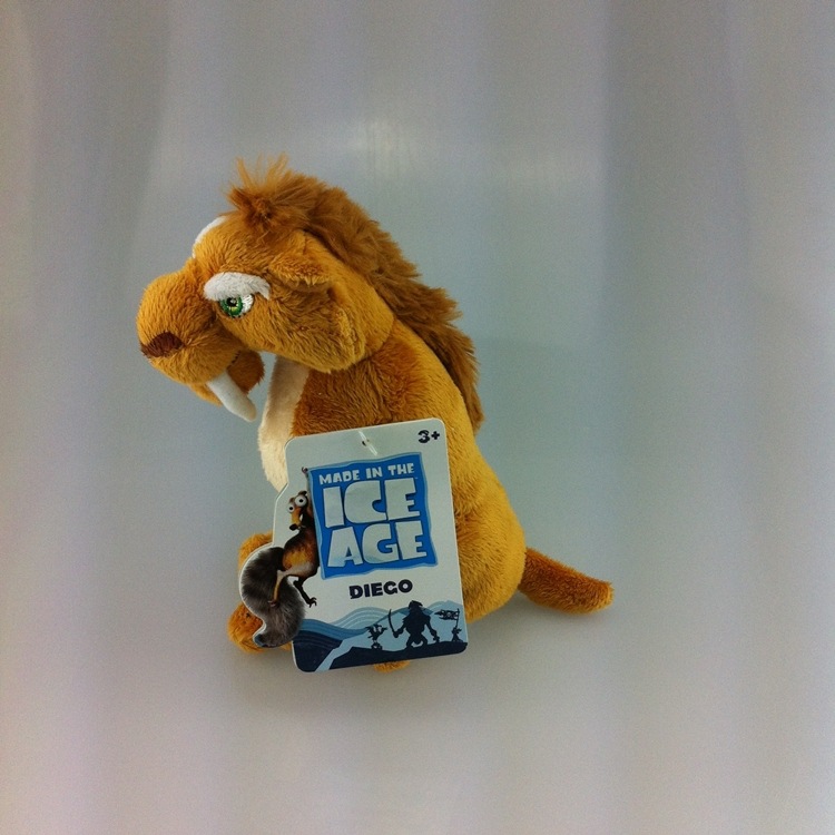 冰河世纪剑齿虎迭戈diego毛绒玩具创意动漫玩具可加工订制