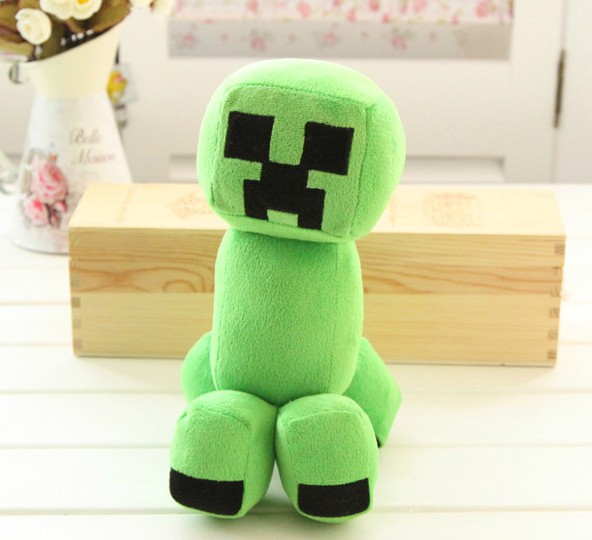 直销jj怪毛绒布偶creeper我的世界苦力怕动漫周边玩具 毛绒玩具