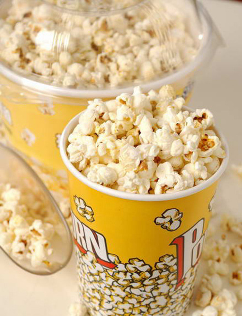 批发小号爆米花桶32安爆米花桶纸桶一次性纸杯电影院专用