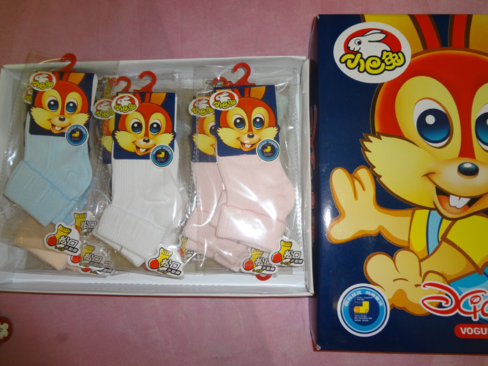 小巴兔童袜/504/精梳棉宝宝袜 手工对目 松口袜 秋冬款