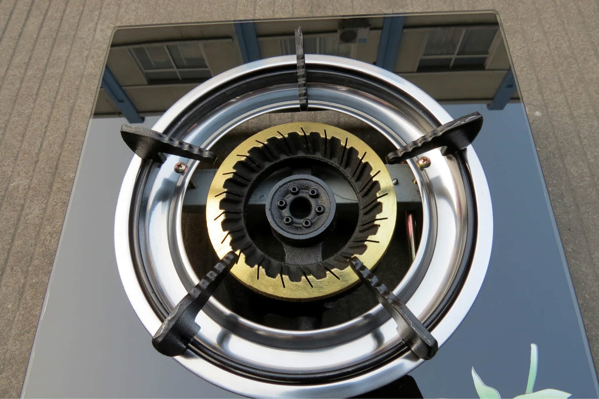 山东临沂【供应】单灶 广州樱花 家用台式 玻璃贴画节能单头燃气灶