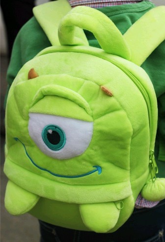 最新款迪士尼电力公司怪兽大学独眼兽公仔背包儿童包包双肩包