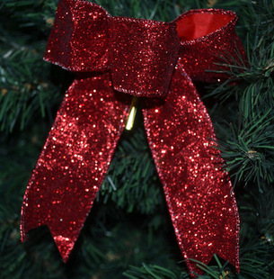 圣诞蝴蝶结 圣诞树装饰品 圣诞装饰品 小蝴蝶节 圣诞节用品
