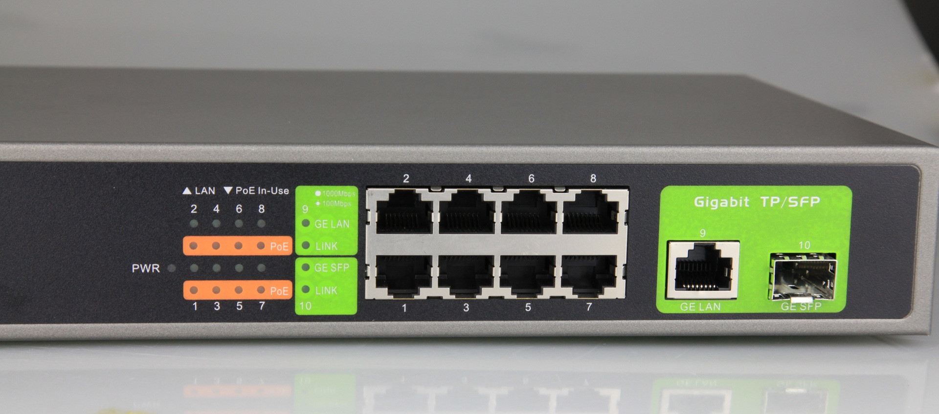 8口poe交换机 2口千兆光电,厂家批发,零售