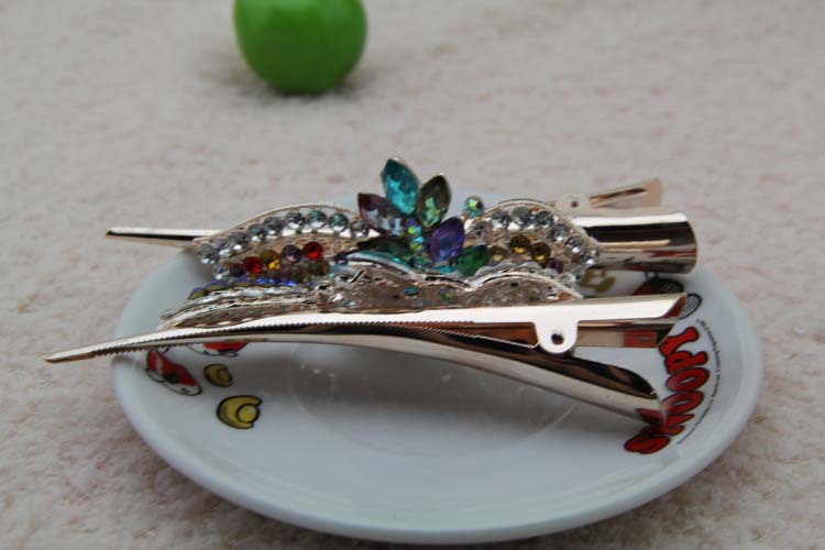 稻花牛角发夹 横夹牛角发夹 厂家直销牛角夹 合金牛角发夹