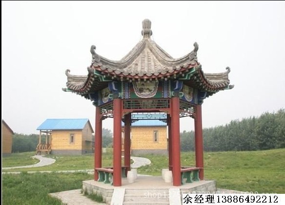古建筑设计公司 农村牌坊制作 水泥仿古牌坊亭子效果图