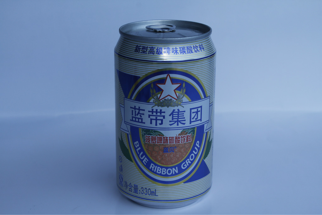 批发供应罐装碳酸饮料330ml蓝贝菠萝啤饮料