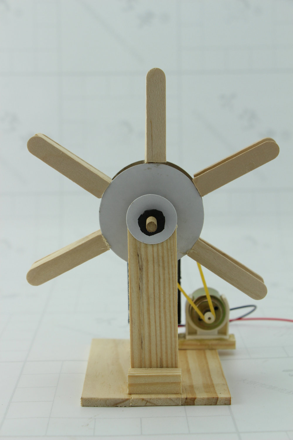 益智玩具教具少儿手工diy科技实验小制作电动水打轮模型材料