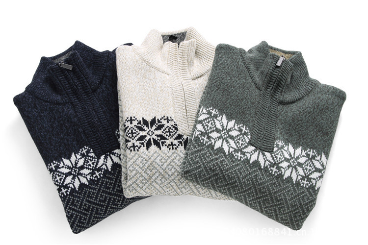 一件代发 2013秋冬新款男士拉链立领毛衣 桐乡濮院针织衫男批发