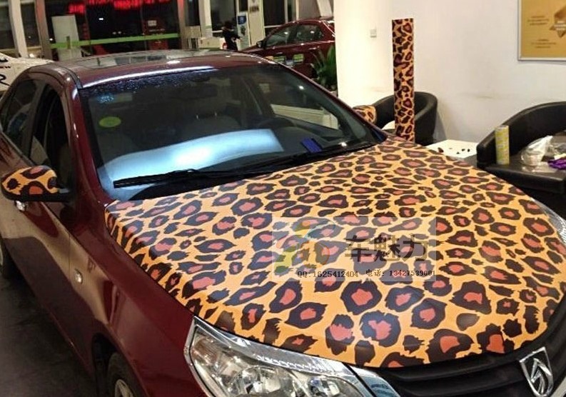 豹纹汽车改色膜 车身改色膜 豹.