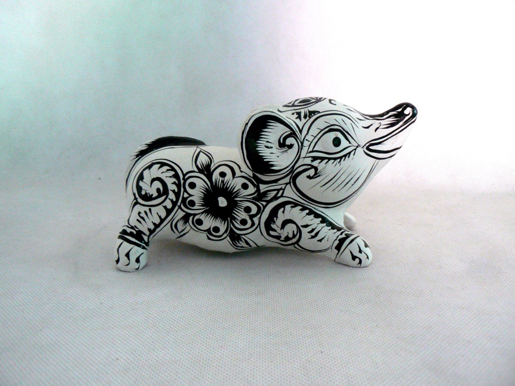 凤翔泥塑邮票马,马年12生肖畅销款年货礼品纯手工彩绘泥塑摆件