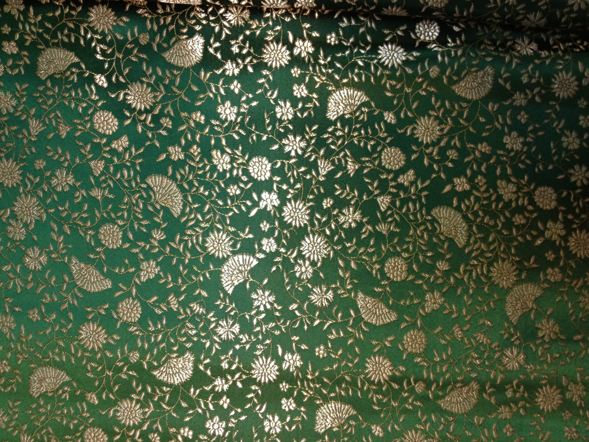 扇子花 幅宽90/114/150/230 织锦缎 唐装面料 包装布