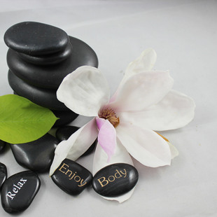 厂家直销,大量供应黑色按摩石,足部按摩石,spa精油石