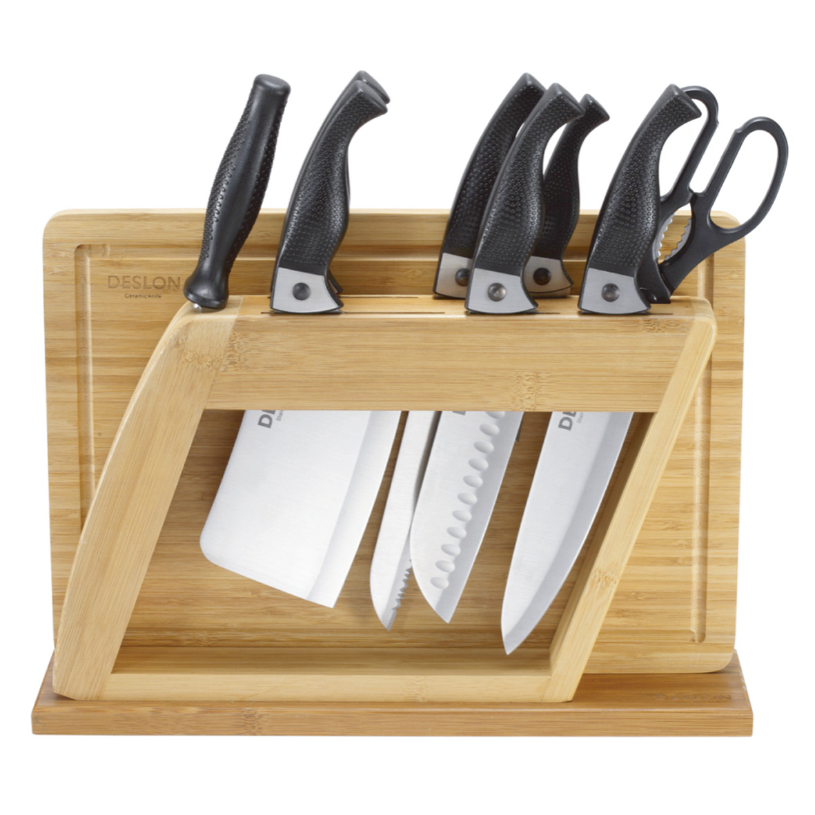 低价批发德世朗啄木鸟系列刀具十件套fstz00310b 不锈钢刀具套装