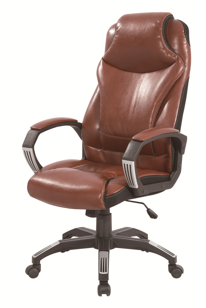 敖斐司海德大头枕总经理办公椅老板椅主管椅大班椅椅盟批发棕色