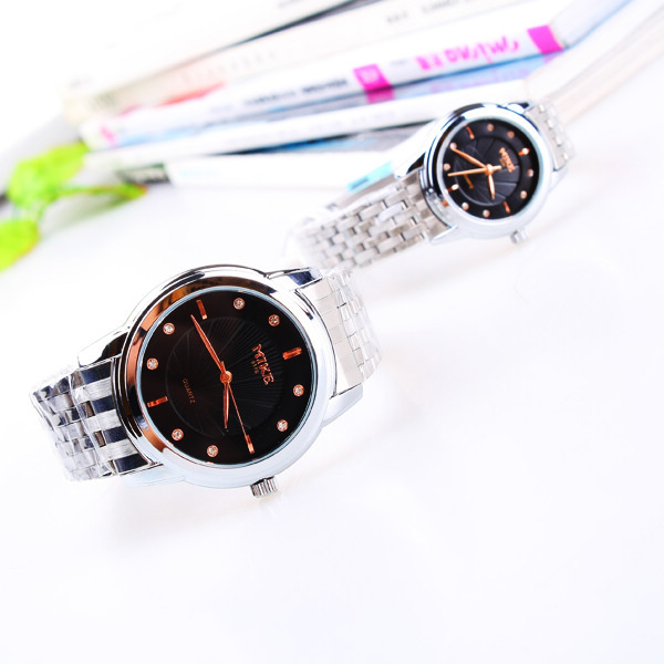 供应米可钢带情侣对表商务礼品表厂家直销礼品手表批发162121