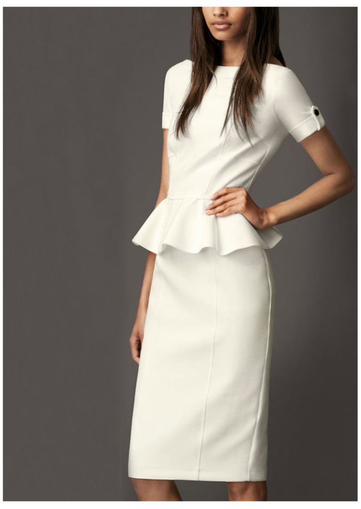 优雅修荷叶边包臀铅笔裙 职业装气质厂家直销 连衣裙可混批