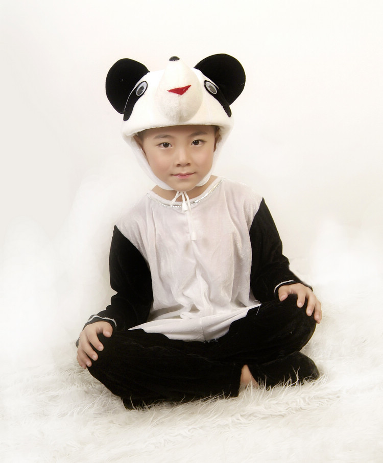 儿童动物表演服装熊猫演出服舞蹈服卡通话剧功夫熊猫游戏服