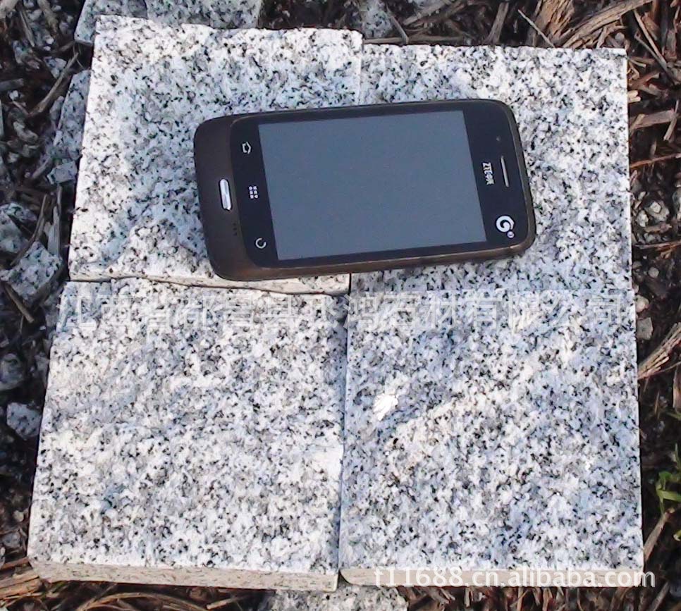 【大厂直供】江西九江g603芝麻白自然面小方块弹石 规格齐全