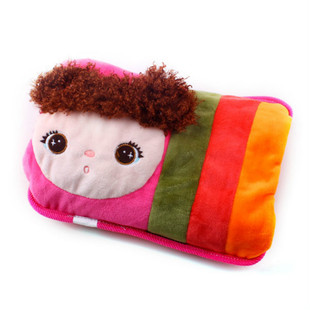 优贝儿双插手充电热水袋 防爆毛绒暖手宝 摩丝电暖宝