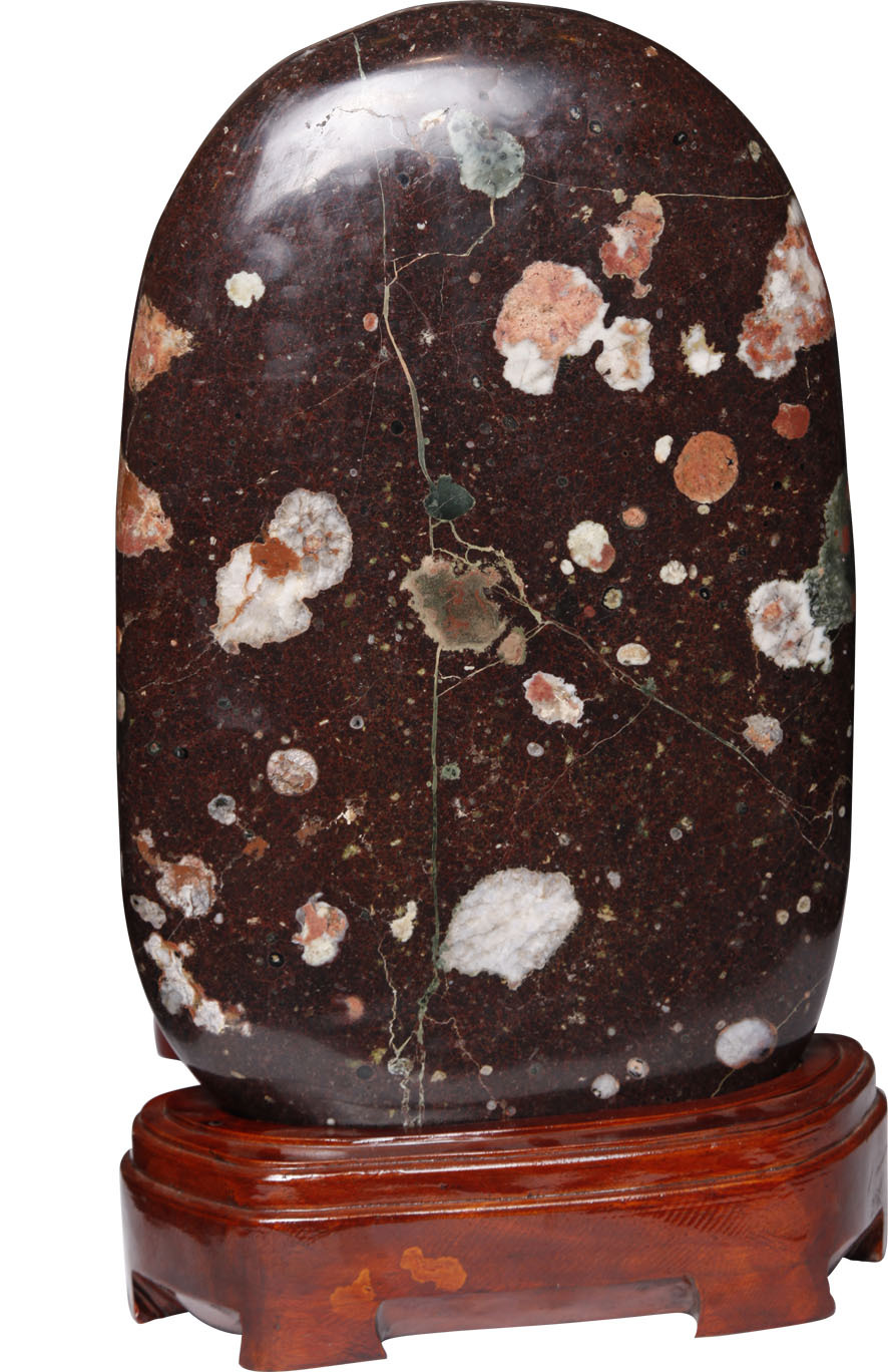 河洛奇石 宝鼎奇石 河洛石荷花石 喜上眉梢