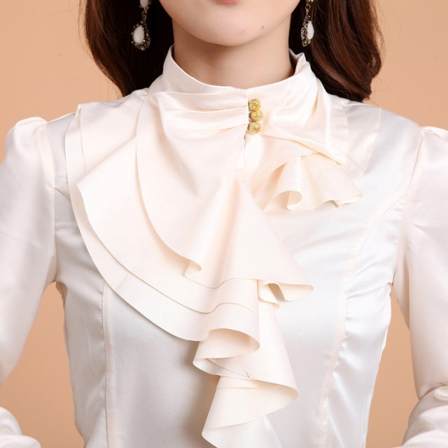 2013秋装新款 宫廷双层荷叶花边领 衬衫长袖女韩版