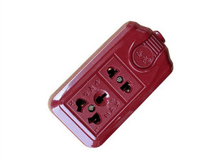 岳龙电器 yl078红色五孔插座