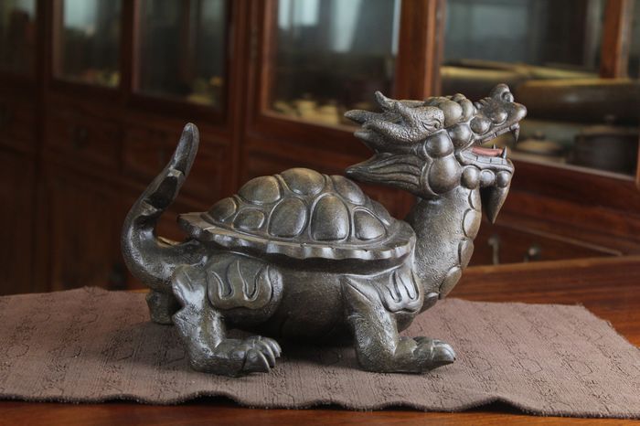 茶宠龟龙 霸气十足招财辟邪 家居新店必备雕塑摆件 全