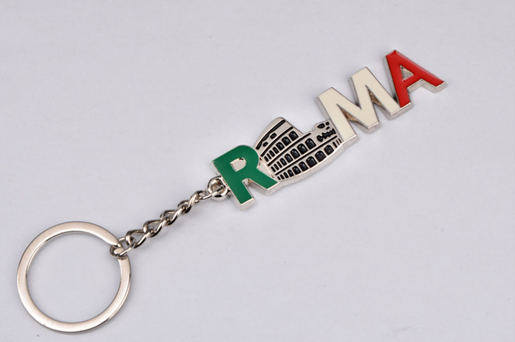 意大利旅游纪念品 地图造型钥匙扣创意 礼品钥匙扣